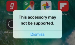 This accessory may not be supported