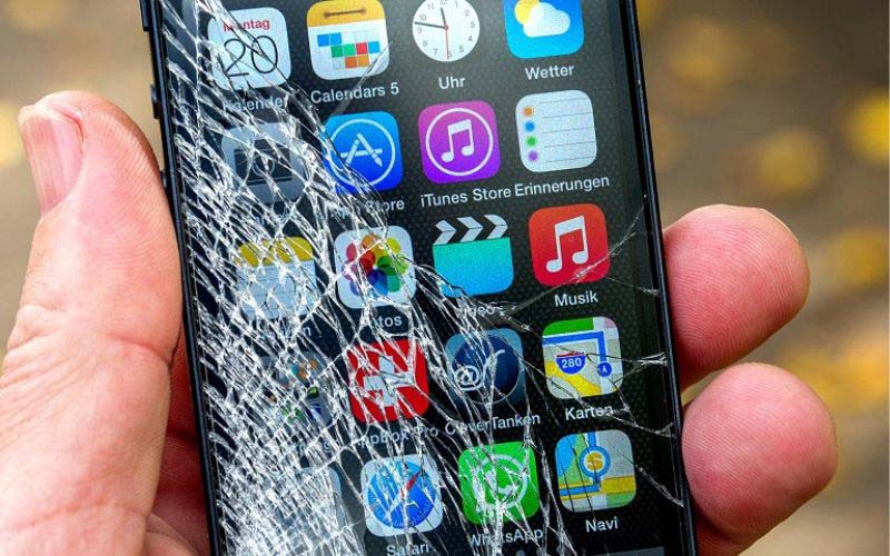 Damaged Phone Screen