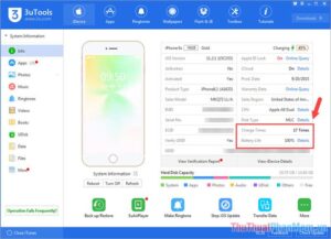 Check genuine Apple batter with 3uTools app