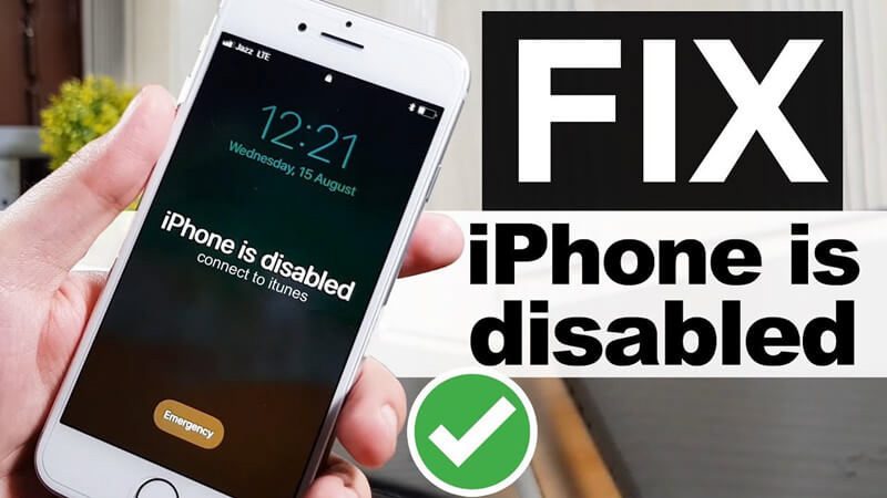 how to iphone is disabled connect to itunes