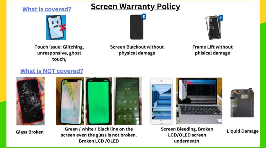 screen warranty policy