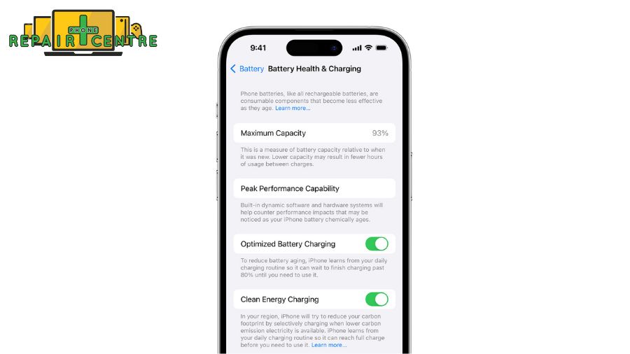 iPhone 11 battery health information