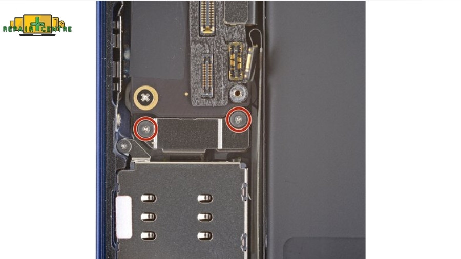 Step 15: Unscrewing the Battery and Display Connectors