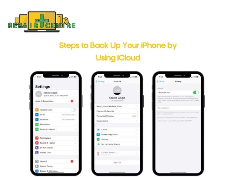 Steps to Back Up iPhone 14 by Using iCloud